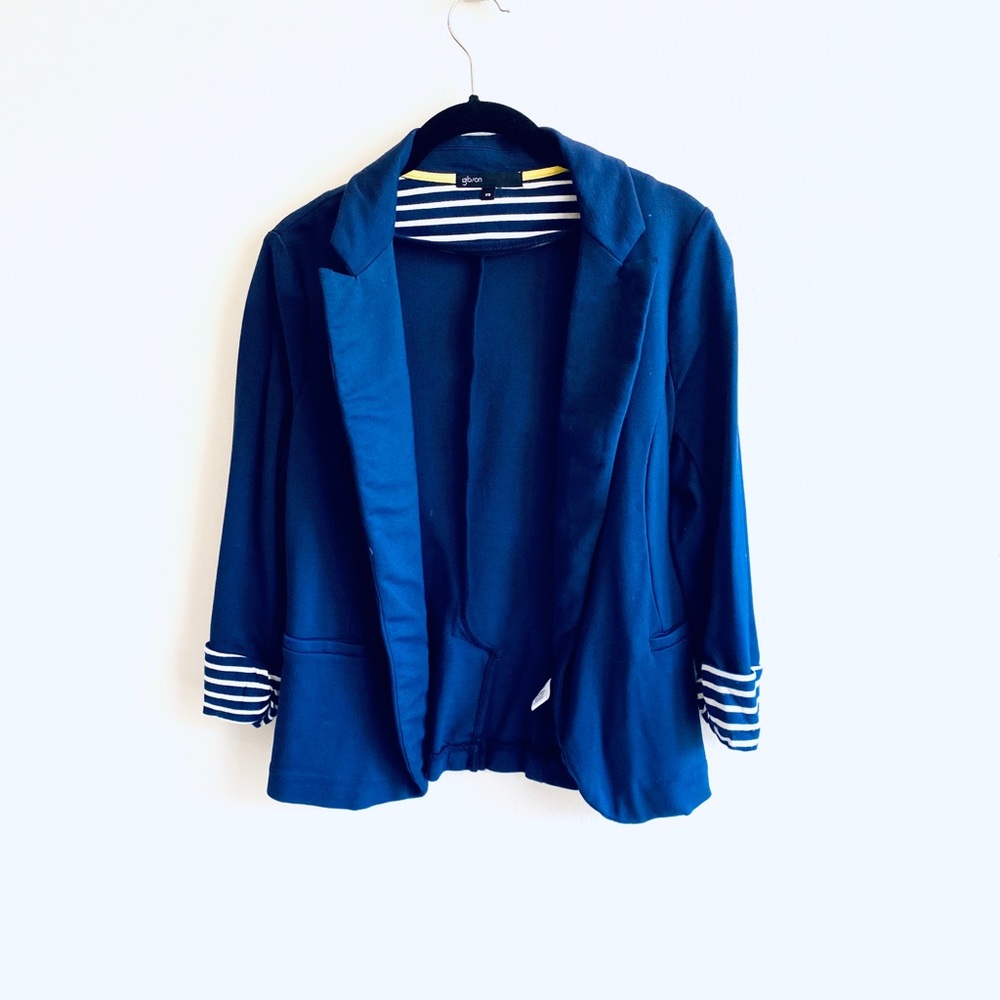 Gibson Navy Blazer - super soft jersey knit feel